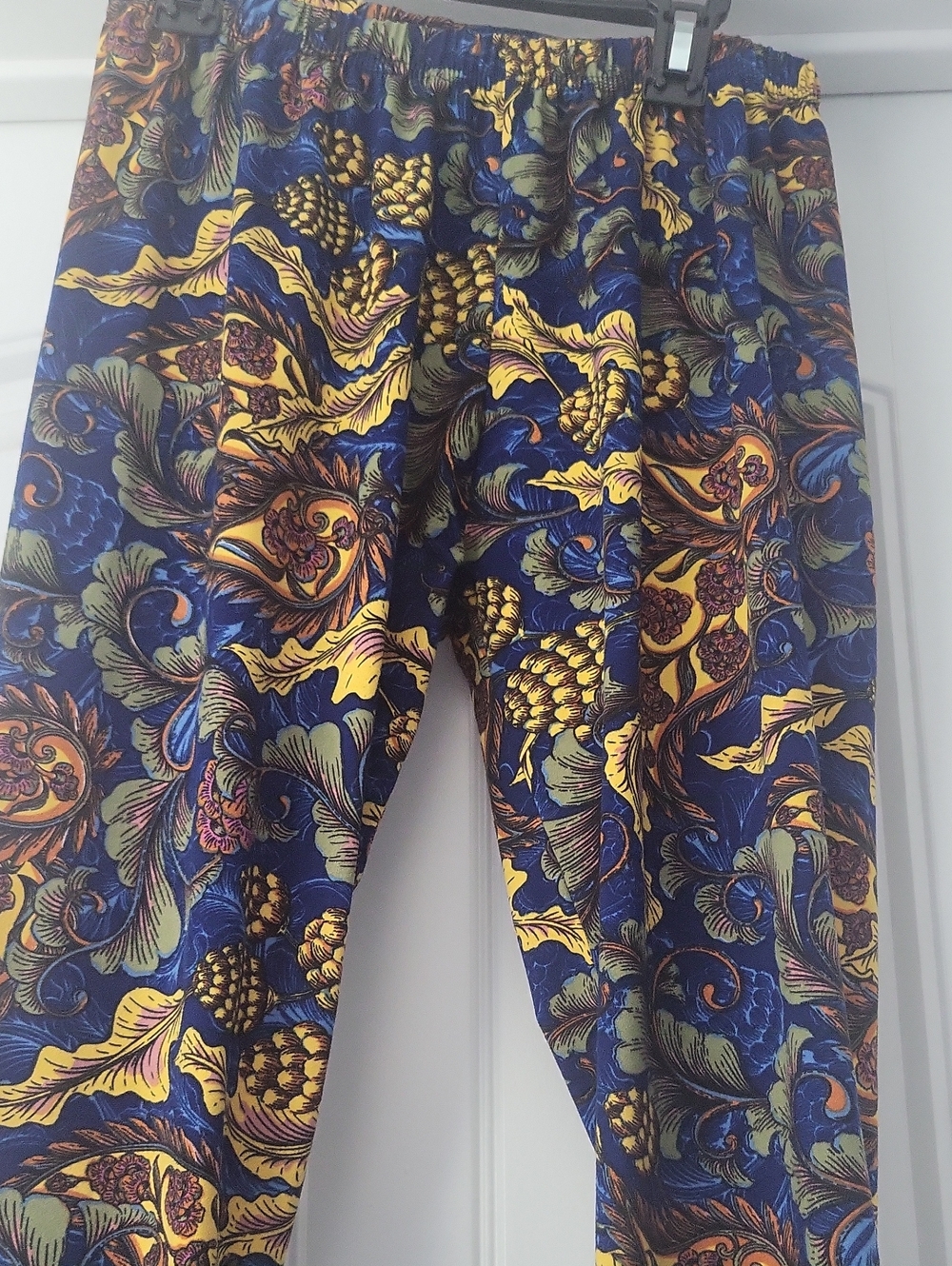 NorthStyle Multicolor Floral Print Leggings - Blue, Gold, Green, Brown